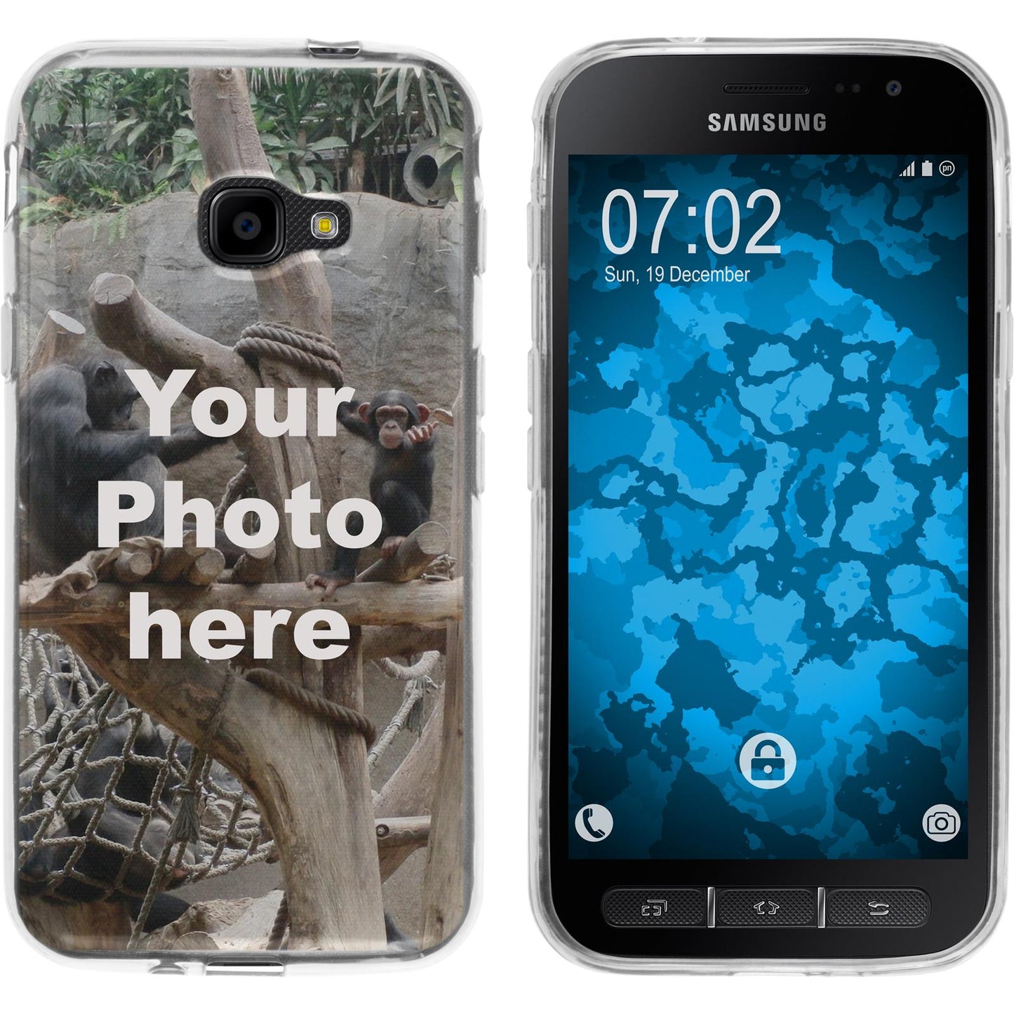 Galaxy Xcover 4 / 4s Personalisierte Handyhülle clear zum