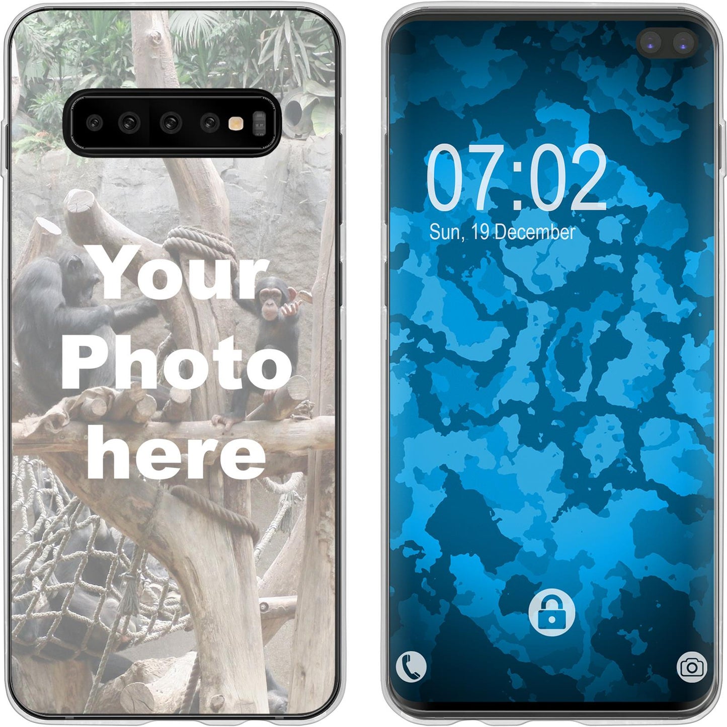 Galaxy S10 Plus Personalisierte Handyhülle clear zum selbs