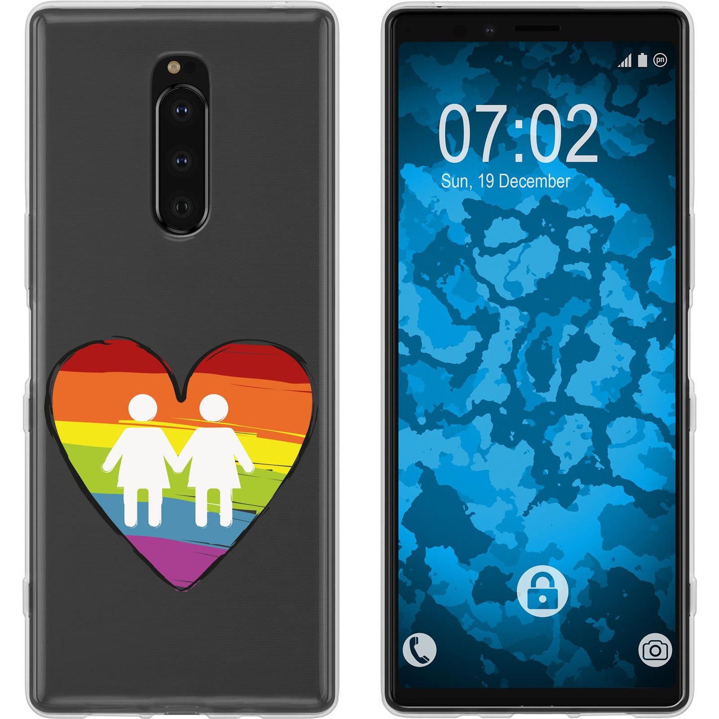 Xperia 1 Silikon-Hülle pride Frauen M4 Case