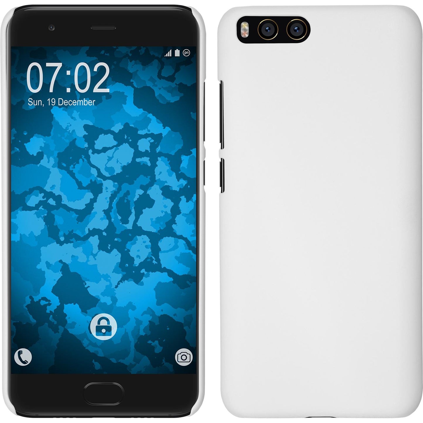 Hardcase für Xiaomi Mi 6 gummiert weifl