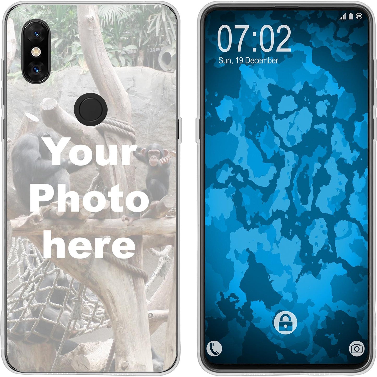 Mi Mix 3 Personalisierte Handyhülle clear zum selbst gesta