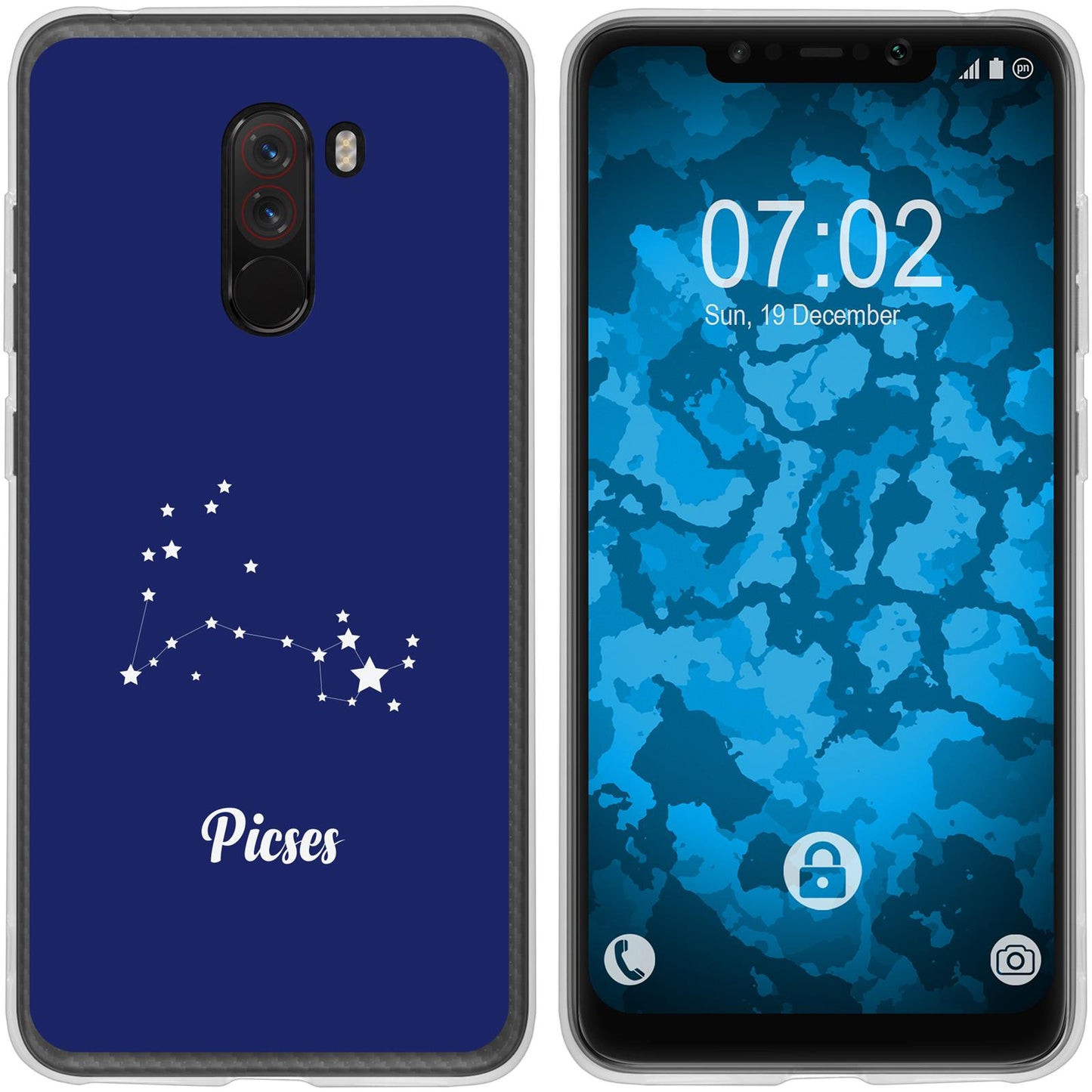 Pocophone F1 Silikon-Hülle SternzeichenPisces M1 Case
