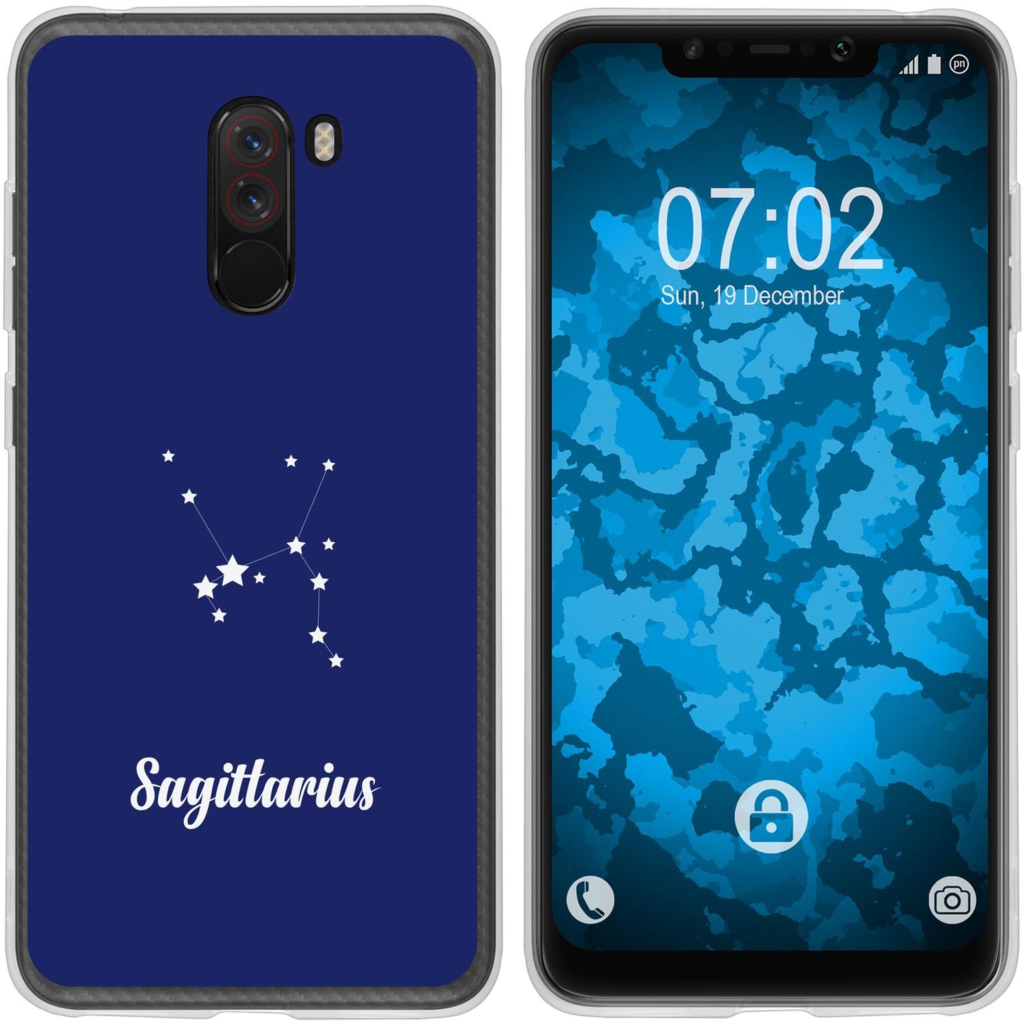 Pocophone F1 Silikon-Hülle SternzeichenSagittarius M5 Case