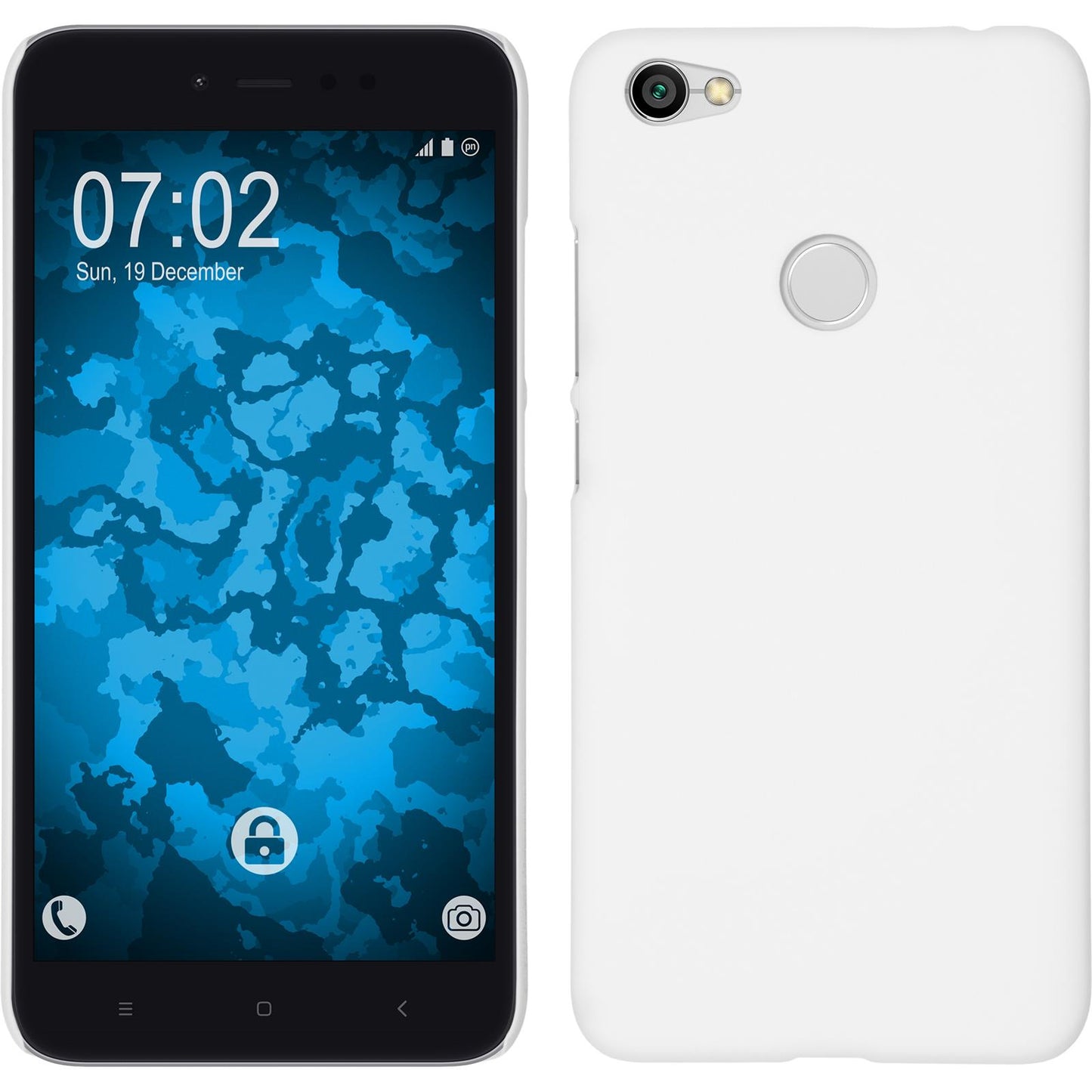 Hardcase für Xiaomi Redmi Note 5A gummiert weifl