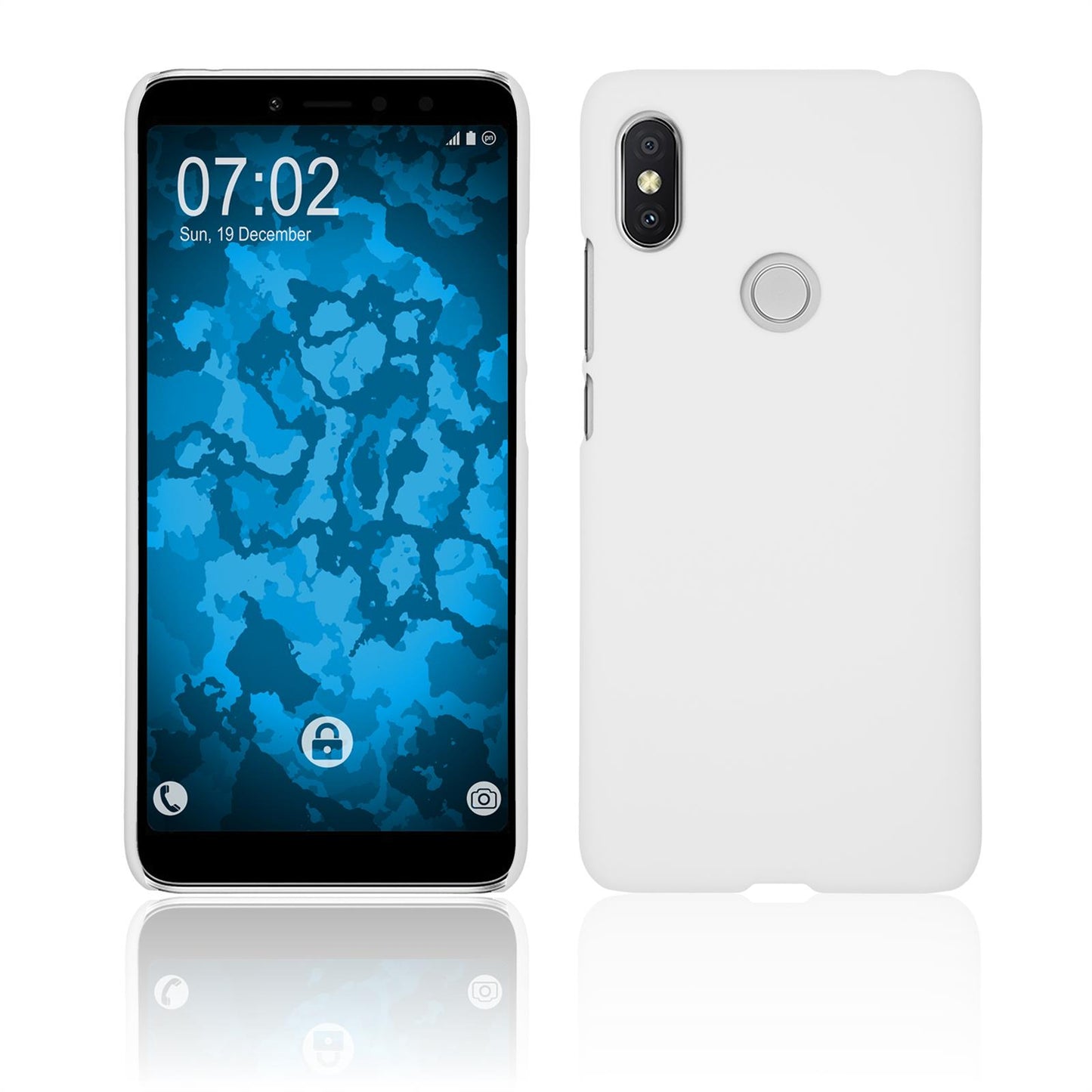 Hardcase für Xiaomi Redmi S2 gummiert weifl