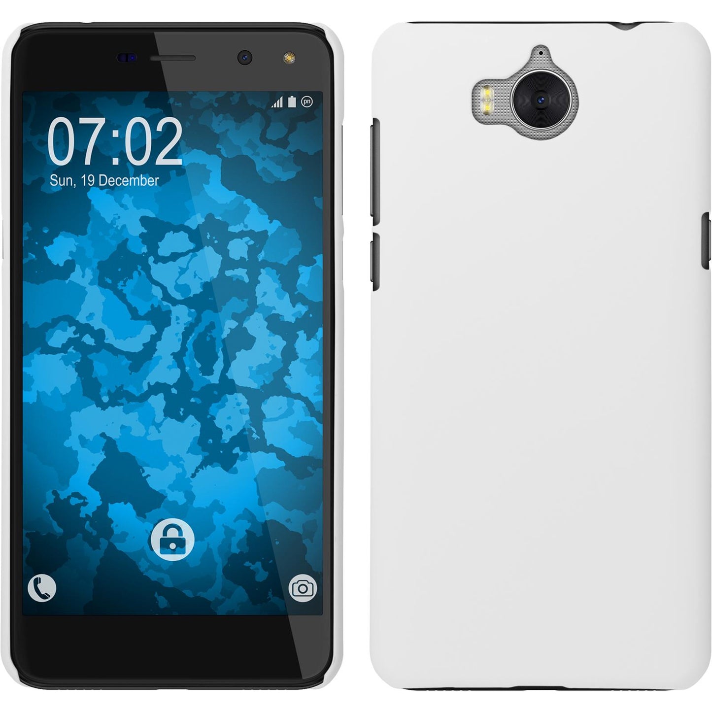 Hardcase für Huawei Y5 2017 gummiert weifl