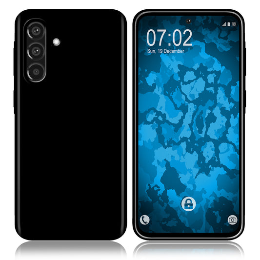 PhoneNatic Case kompatibel mit Samsung Galaxy A36 – Schwarz Silikon Hülle crystal-case Cover