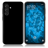 PhoneNatic Case kompatibel mit Samsung Galaxy A36 – Schwarz Silikon Hülle crystal-case Cover