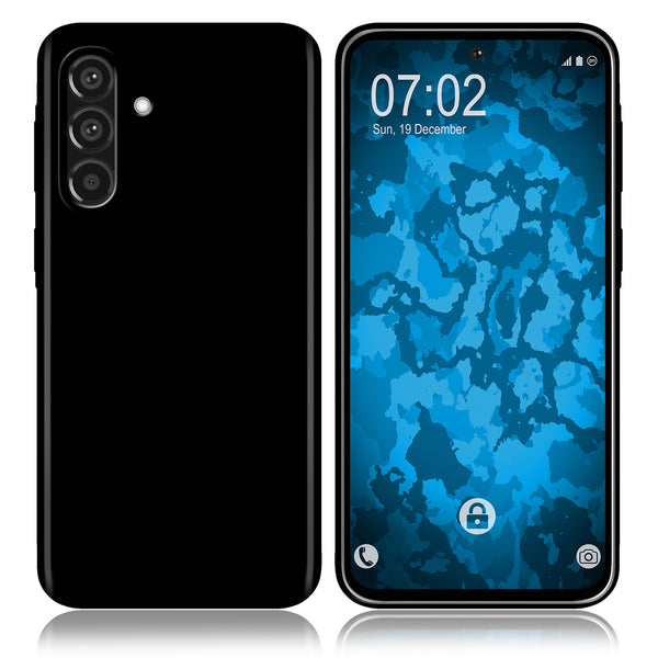 PhoneNatic Case kompatibel mit Samsung Galaxy A36 – Schwarz Silikon Hülle crystal-case Cover