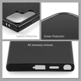 PhoneNatic Case kompatibel mit Samsung Galaxy S25 Ultra – Schwarz Silikon Hülle crystal-case Cover