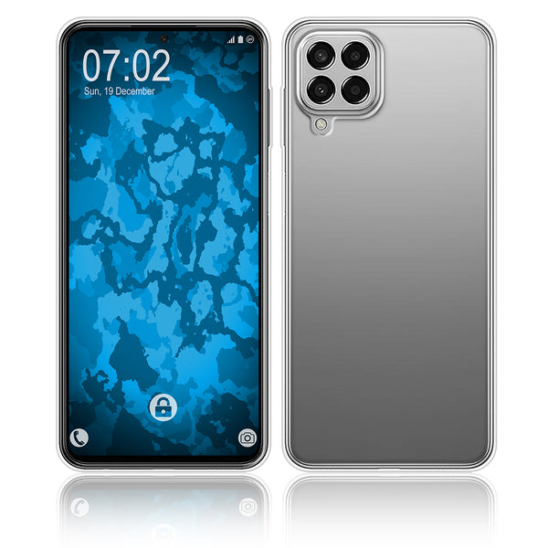 PhoneNatic Case kompatibel mit Samsung Galaxy M53 – Crystal Clear Silikon Hülle crystal-case Cover