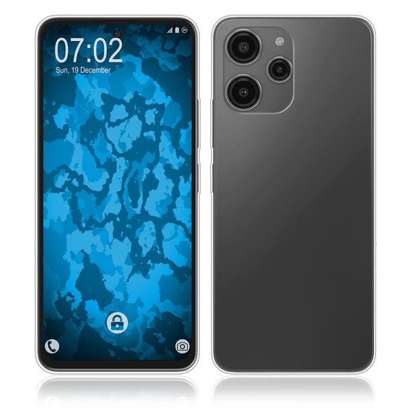 PhoneNatic Case kompatibel mit Xiaomi Redmi 12 – Transparent Silikon Hülle crystal-case Cover
