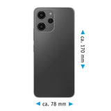 PhoneNatic Case kompatibel mit Xiaomi Redmi 12 – Transparent Silikon Hülle crystal-case Cover