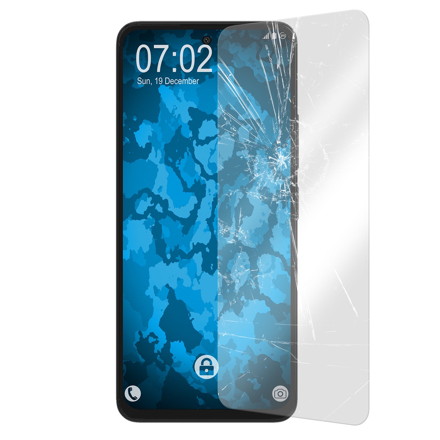 1x Glas-Folie klar für Xiaomi Redmi 12 – Panzerglas für Xiaomi Redmi 12