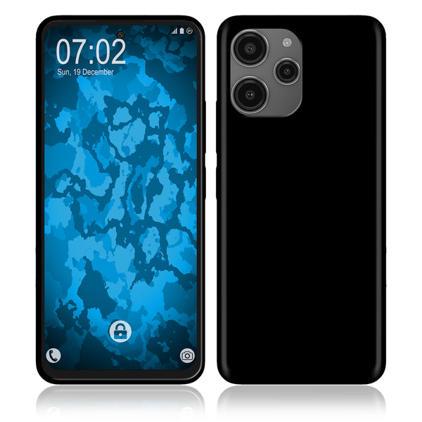 PhoneNatic Case kompatibel mit Xiaomi Redmi 12 – Schwarz Silikon Hülle crystal-case Cover