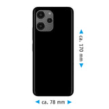 PhoneNatic Case kompatibel mit Xiaomi Redmi 12 – Schwarz Silikon Hülle crystal-case Cover