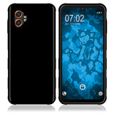 PhoneNatic Case kompatibel mit Samsung Galaxy Xcover 7 Pro – Schwarz Silikon Hülle crystal-case Cover