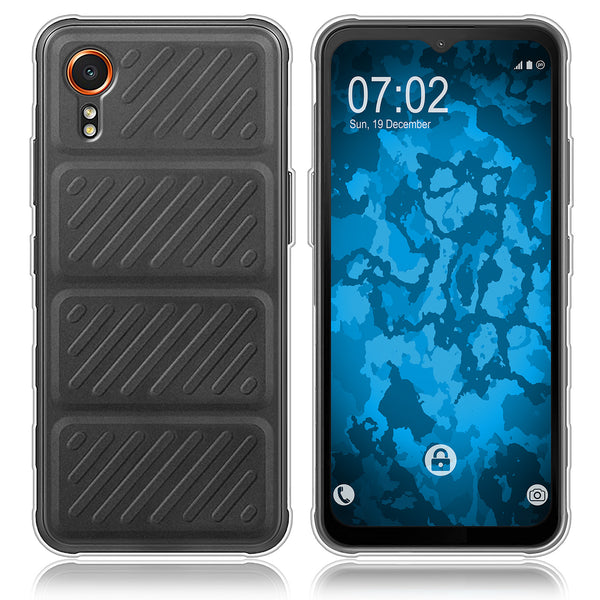 PhoneNatic Case kompatibel mit Samsung Galaxy Xcover 7 – Transparent Silikon Hülle crystal-case Cover