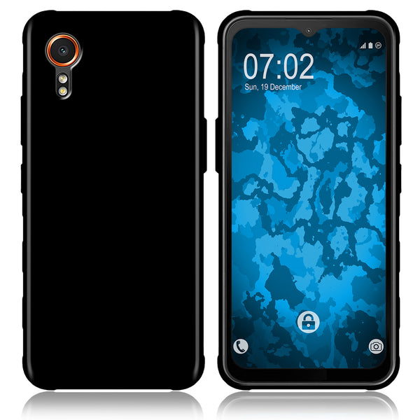PhoneNatic Case kompatibel mit Samsung Galaxy Xcover 7 – Schwarz Silikon Hülle crystal-case Cover (Kopie)
