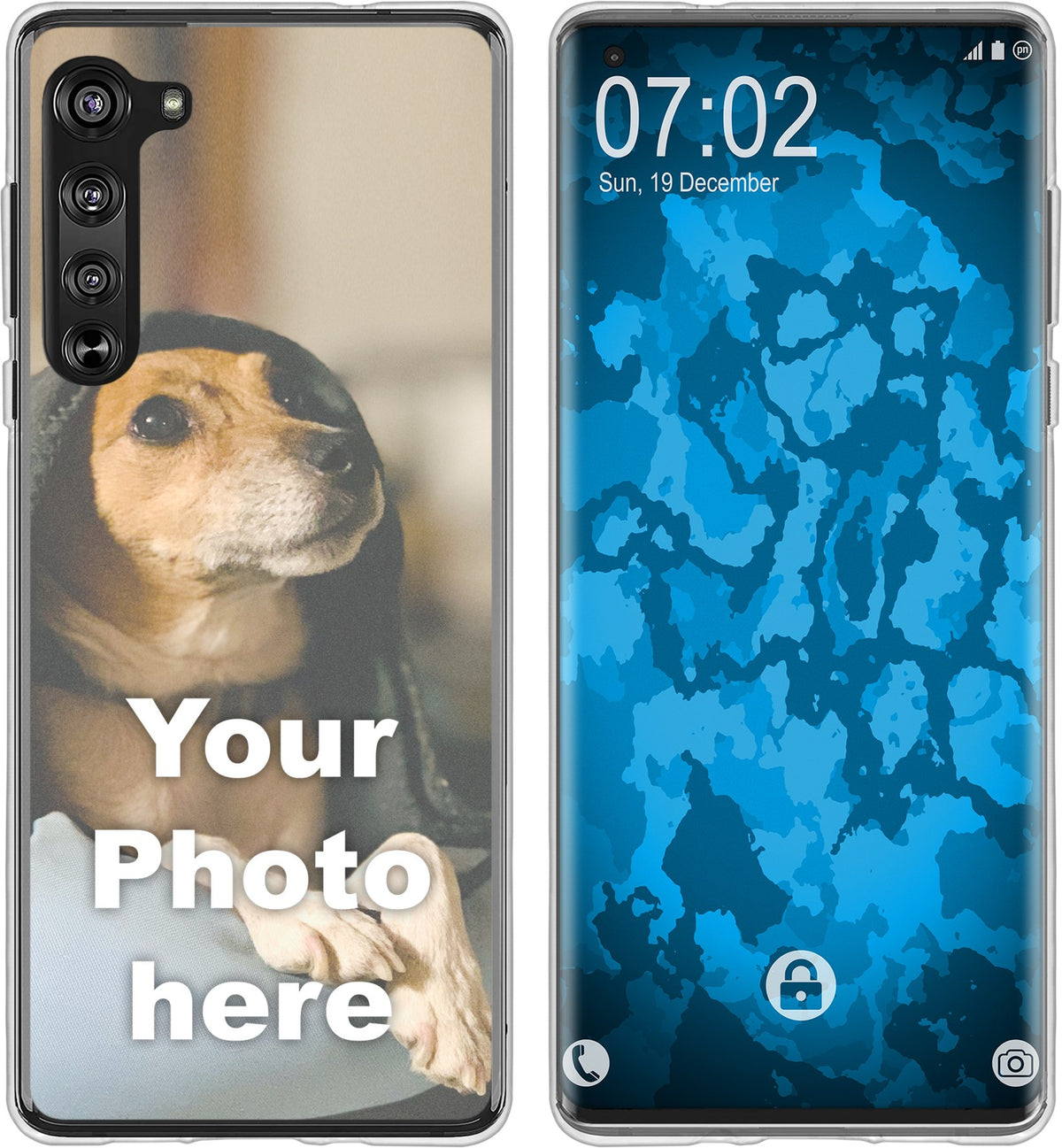 Moto Edge Foto-Hülle transparent