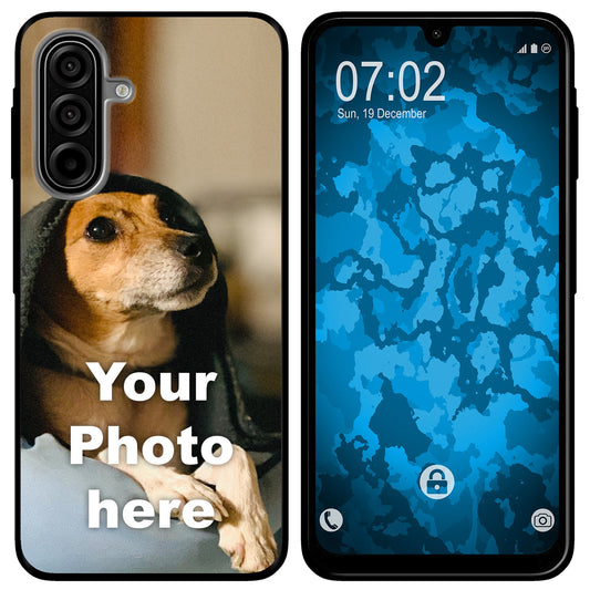 PhoneNatic Case kompatibel mit Galaxy A17 Personalisierte Handyhülle clear zum selbst gestalten mit eigenem Foto