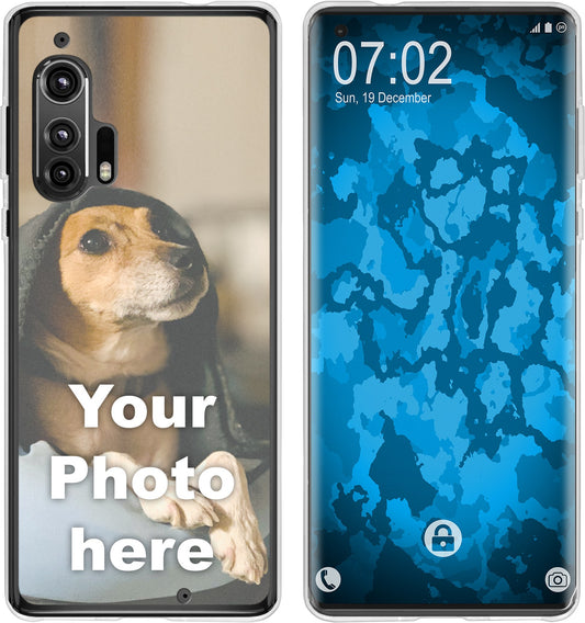 Moto Edge Plus Foto-Hülle transparent