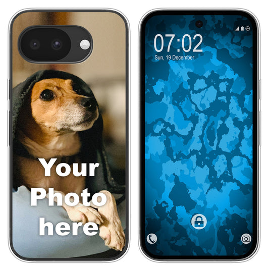 PhoneNatic Case kompatibel mit Pixel 10a Personalisierte Handyhülle clear zum selbst gestalten mit eigenem Foto