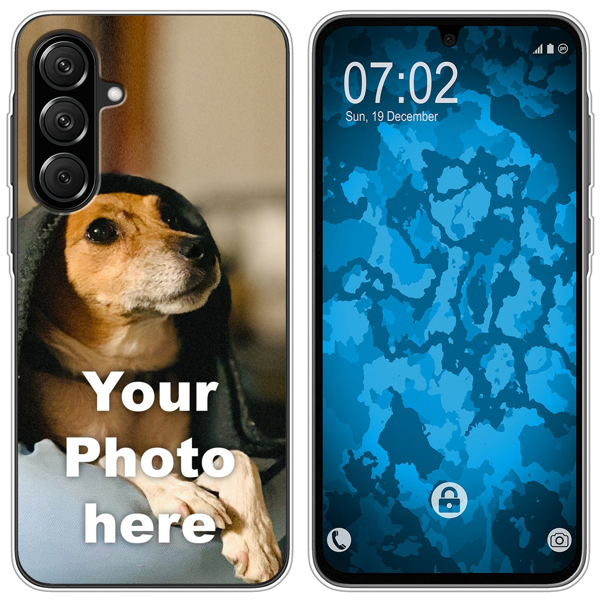 Personalisierte Handyhülle für Galaxy A27 (transparent) zum Selbstgestalten mit eigenem Foto