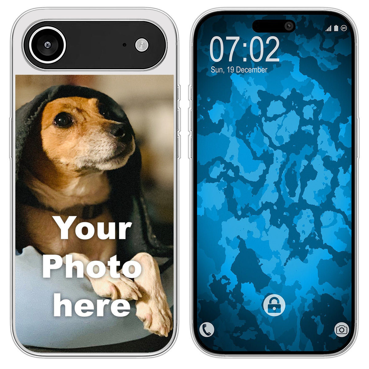 PhoneNatic Case kompatibel mit iPhone 17 Air Personalisierte Handyhülle clear zum selbst gestalten mit eigenem Foto