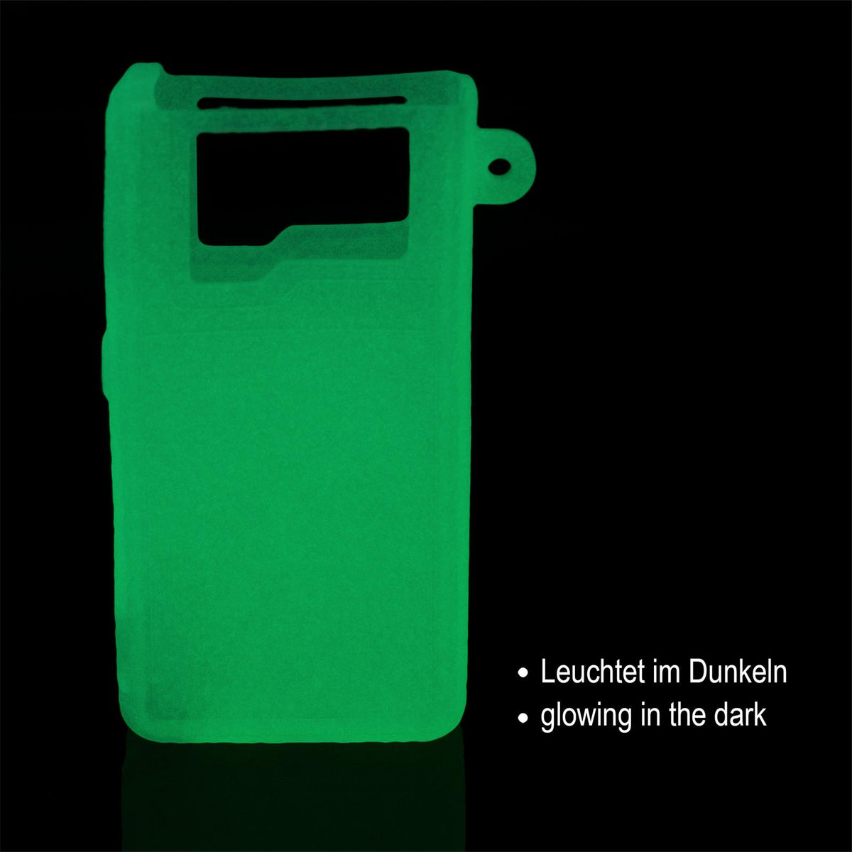 Case für Lost Vape Orion Q - Hülle Silikon weiß leuchtend Tasche – Ansicht 2