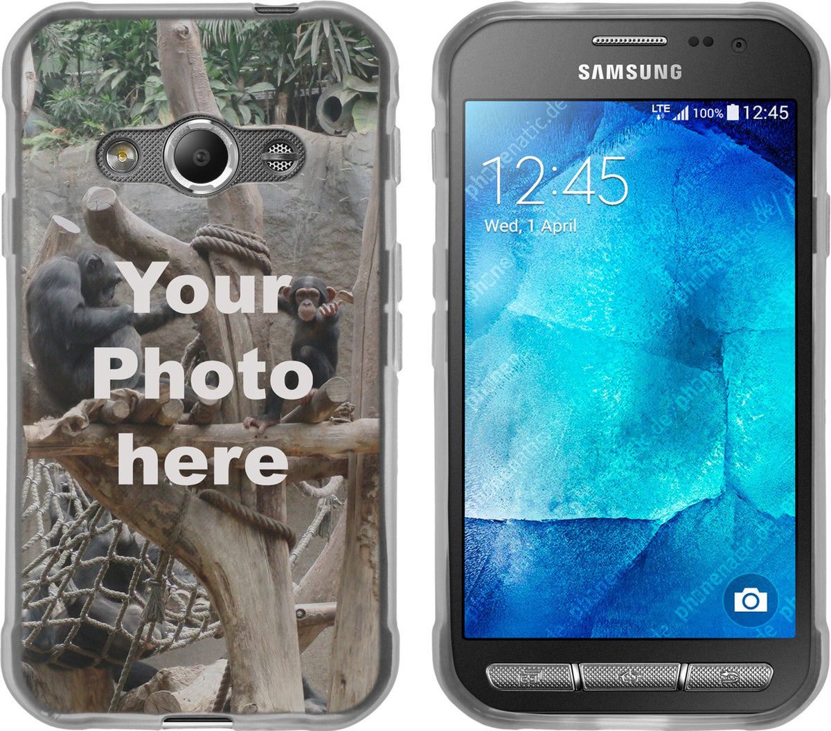 Personalisierte Handyhülle für Galaxy Xcover 3 (transparent) zum Selbstgestalten mit eigenem Foto