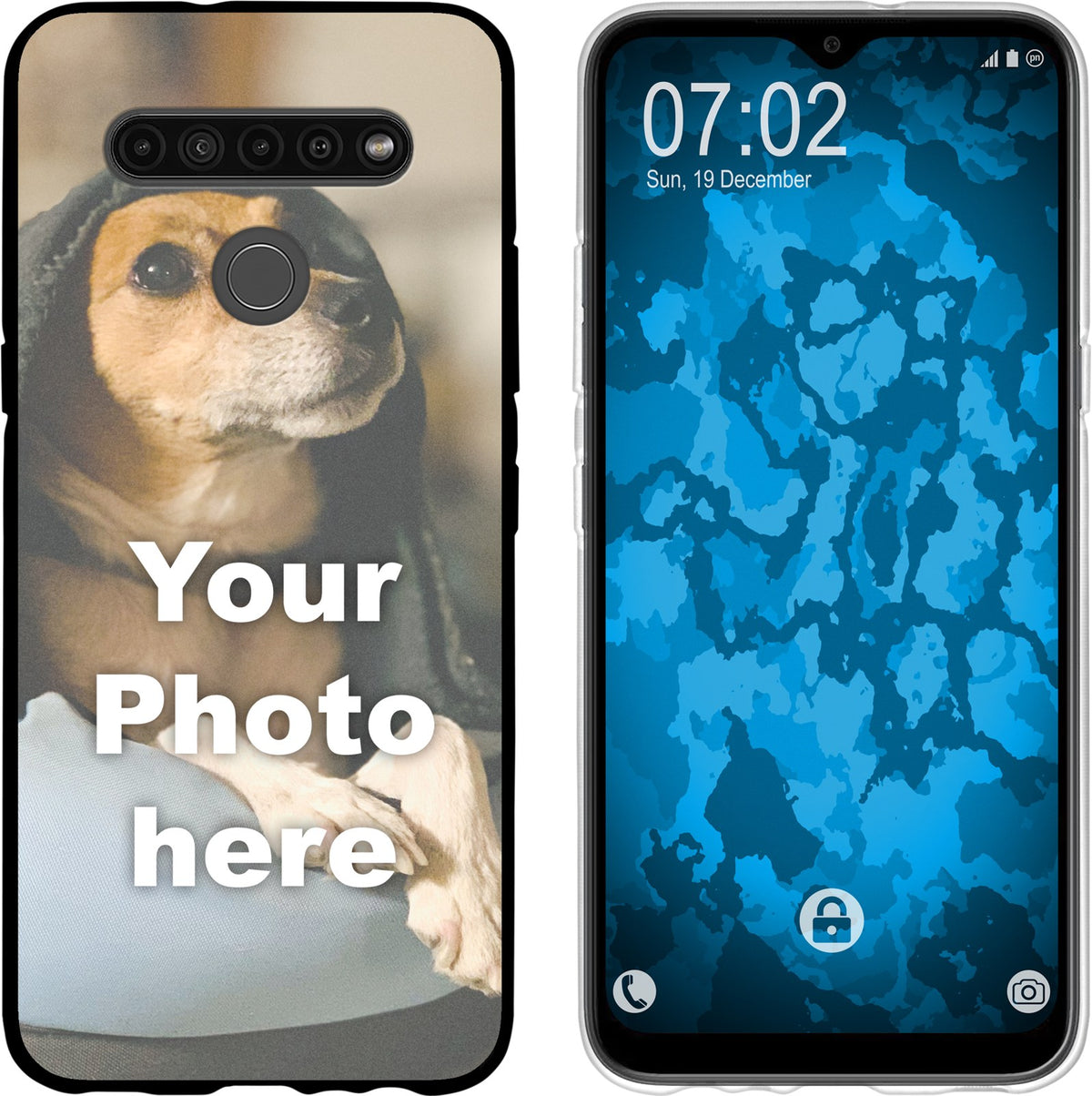 Personalisierte Handyhülle für K41 S (schwarz) zum Selbstgestalten mit eigenem Foto