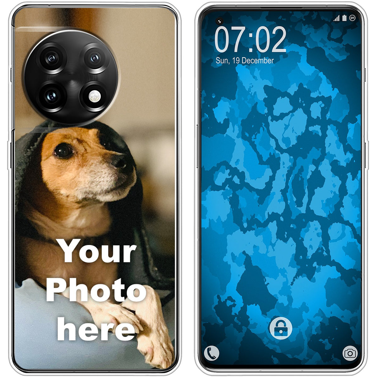 Personalisierte Handyhülle für OnePlus 11 5G (transparent) zum Selbstgestalten mit eigenem Foto