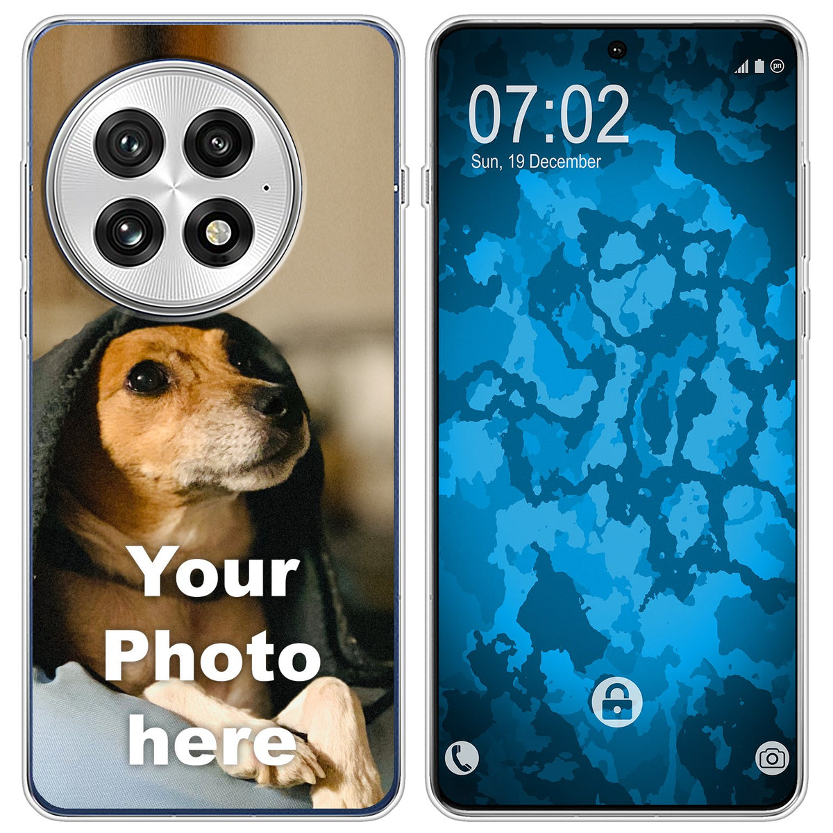 Personalisierte Handyhülle für OnePlus 13 5G (transparent) zum Selbstgestalten mit eigenem Foto