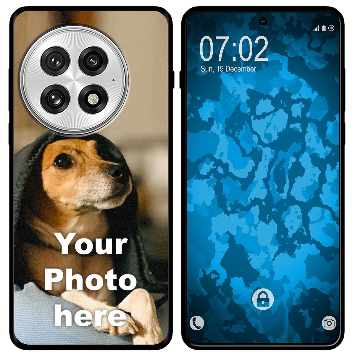 Personalisierte Handyhülle für OnePlus 13 5G (schwarz) zum Selbstgestalten mit eigenem Foto