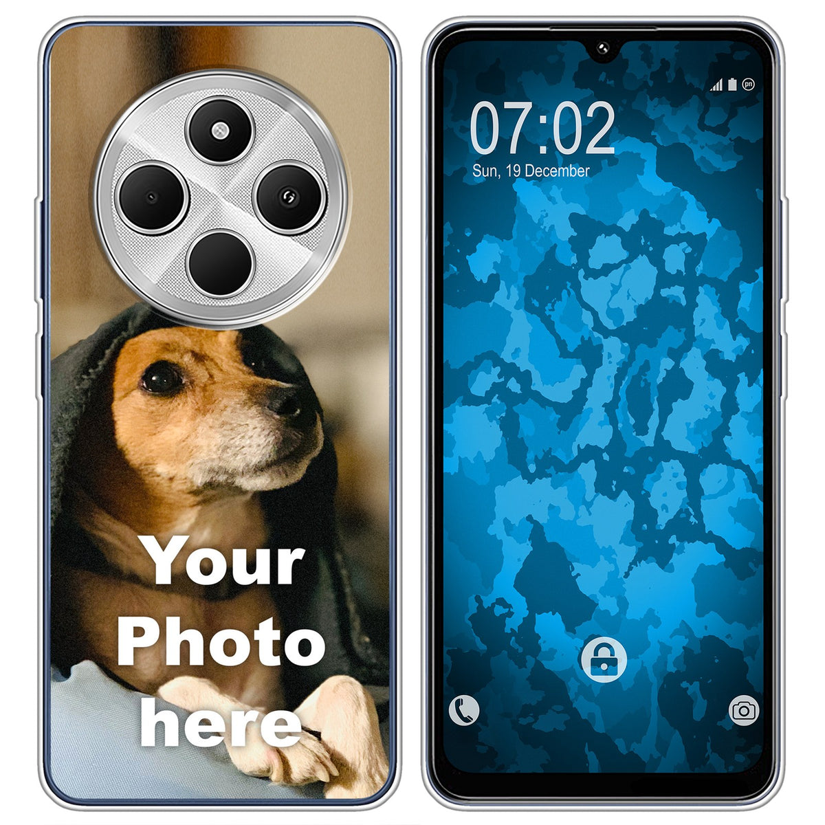 Personalisierte Handyhülle für Xiaomi Redmi 14C (transparent) zum Selbstgestalten mit eigenem Foto