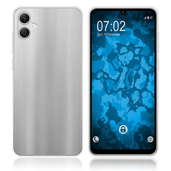 PhoneNatic Case kompatibel mit Samsung Galaxy A05 – Transparent Silikon Hülle crystal-case Cover