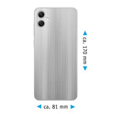 PhoneNatic Case kompatibel mit Samsung Galaxy A05 – Transparent Silikon Hülle crystal-case Cover