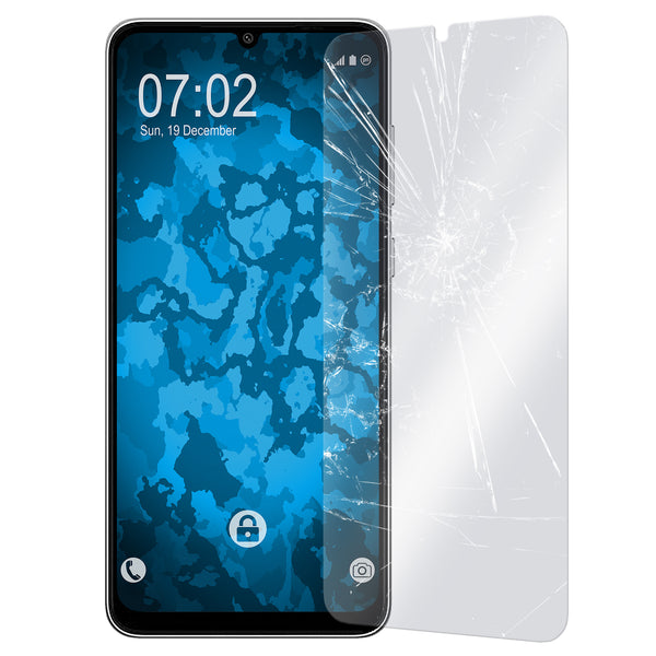 3x Glas-Folie klar  für Samsung Galaxy A05 – Panzerglas für Samsung Galaxy A05
