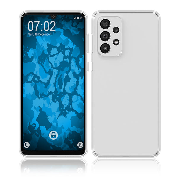 PhoneNatic Case kompatibel mit Samsung Galaxy A33 – Transparent Silikon Hülle crystal-case Cover