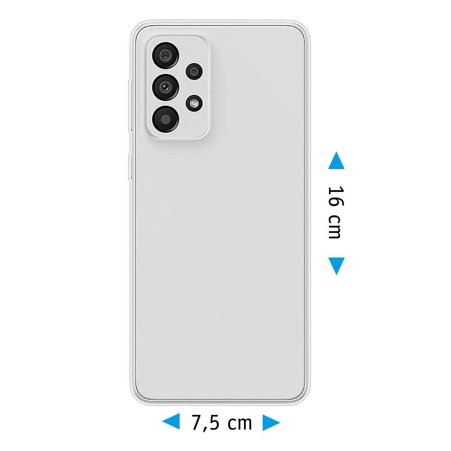 PhoneNatic Case kompatibel mit Samsung Galaxy A33 – Transparent Silikon Hülle crystal-case Cover