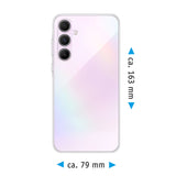 PhoneNatic Case kompatibel mit Samsung Galaxy A55 – Transparent Silikon Hülle crystal-case Cover