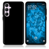 PhoneNatic Case kompatibel mit Samsung Galaxy A55 – Schwarz Silikon Hülle crystal-case Cover