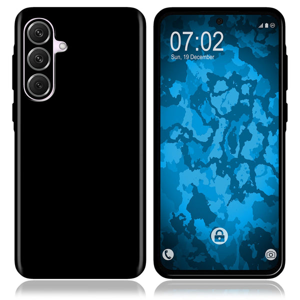 PhoneNatic Case kompatibel mit Samsung Galaxy A56 – Schwarz Silikon Hülle crystal-case Cover