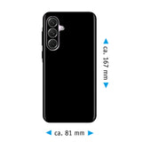 PhoneNatic Case kompatibel mit Samsung Galaxy A56 – Schwarz Silikon Hülle crystal-case Cover