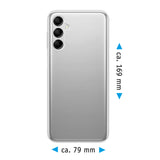 PhoneNatic Case kompatibel mit Samsung Galaxy M14 – Crystal Clear Silikon Hülle crystal-case Cover