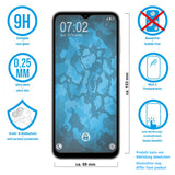 2x Glas-Folie klar  für Samsung Galaxy M14 – Panzerglas für Samsung Galaxy M14