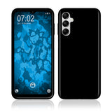 PhoneNatic Case kompatibel mit Samsung Galaxy M14 – Schwarz Silikon Hülle crystal-case Cover