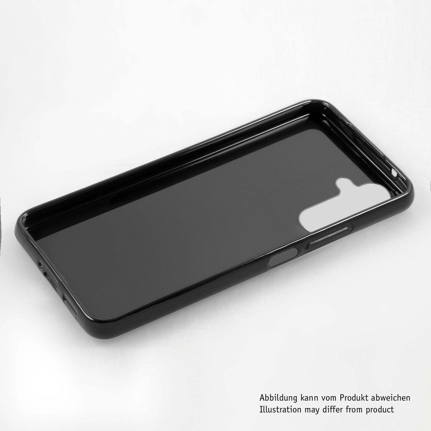 PhoneNatic Case kompatibel mit Samsung Galaxy M14 – Schwarz Silikon Hülle crystal-case Cover