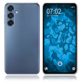 PhoneNatic Case kompatibel mit Samsung Galaxy M35 – Transparent Silikon Hülle crystal-case Cover